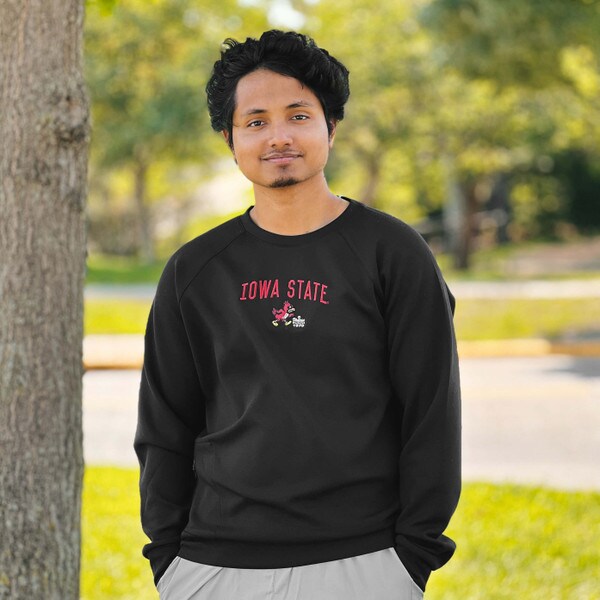 League Walking Cy Black Crewneck Sweatshirt